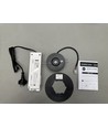 3W LED nødbelysning spot for tak - Hull: Ø7,5-12,5cm, 3 timers batteri, Sort