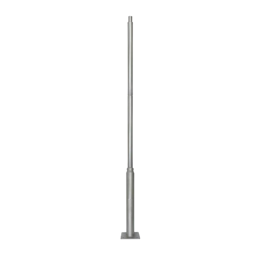 3m Mast for gatelys og projektører Ø60mm - Grå, forlengbar høyde