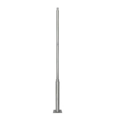 3m Mast for gatelys og projektører Ø60mm - Grå, forlengbar høyde