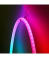 5m RGBIC Neon flex slange, komplett sett - Vevd tau, Bluetooth App, fjernkontroll, USB