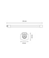 120cm 36W LED-armatur vanntett - 4300lm, 123lm/w, IP65