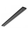 40W RA90 Plank kontorarmatur - Sort, 120cm, CCT, UGR16