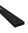 40W RA90 Plank kontorarmatur - Sort, 120cm, CCT, UGR16