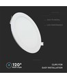 6W Ø12cm LED innfellingspanel - Hull: Ø11 cm, Mål: Ø12 cm