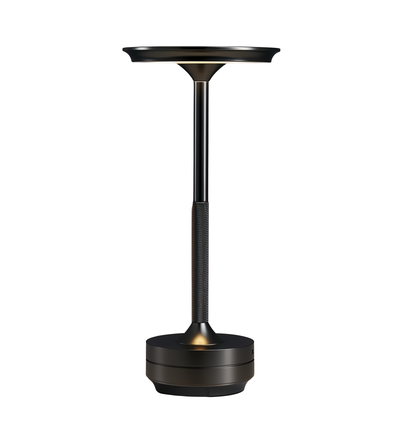 Oppladbar LED bordlampe - Svart, berøringsdimbar, CCT, IP20