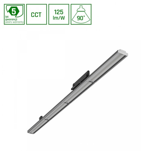 Optibar CCT - 12-42W, CCT, 230V, 90°, IP20, Ra90, 1200x60x90mm, svart, Spectrum