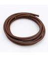 5m Stoffkabel 2x0,75 mm², tekstil - 230V, Kaffefarget