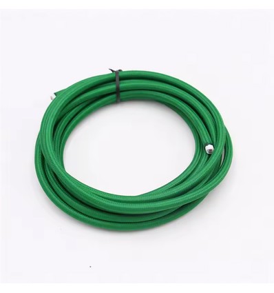 5m tekstilledning 2x0,75 mm² - 230V, mørkegrønn