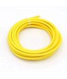 5m Stoffkabel 2x0,75 mm², tekstil - 230V, Gul