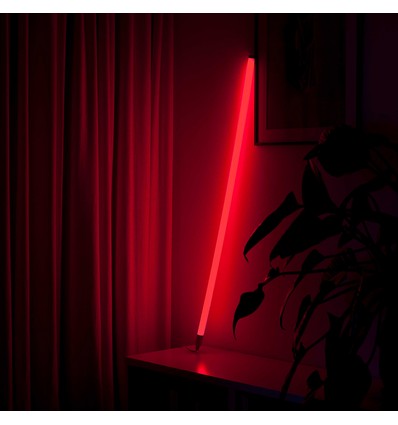 120cm Neon Tube LED Rød - Designerrør, inkl. ledning