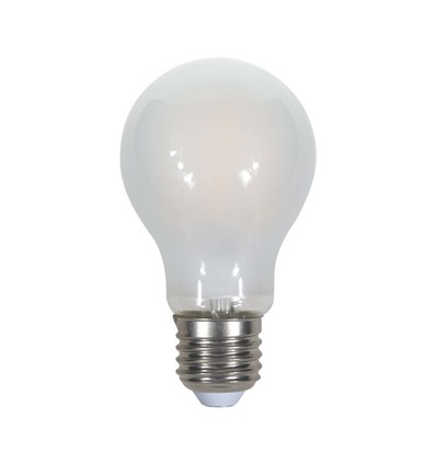 E27 5W LED filament pære - A60, frostet glass, 600lm, erstatter 50W