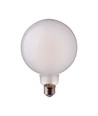 E27 7W G95 filament LED pære - Frostet glass, 840lm, 6400K, 300 grader, erstatter 60W