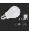 E27 9W 3-trinn dimbar LED pære - A60, 6400K, kald hvit, on/off dimbar