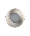 GU10 innfellingsspot, Satin nikkel - Rund, IP54, Hull: Ø7,5 cm, Mål: Ø8,4 cm, uten lyskilde