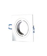 GU10/MR16 Firkantet downlight - Uten lyskilde, Hull: 7,5x7,5 cm, mål: 9,1x9,1 cm