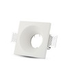 GU10 downlight for gipsloft innsparkling - Ekskl. lyskilde og sokkel, 12x12cm, firkantet, nedsenket