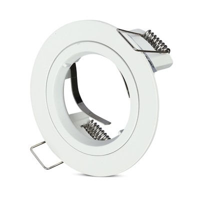 GU10 innfellingsspot - Hvit, aluminium, IP20 innendørs, Hull: Ø7,3 cm, Mål: Ø8,1 cm