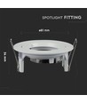 GU10 innfellingsspot - Hvit, aluminium, IP20 innendørs, Hull: Ø7,3 cm, Mål: Ø8,1 cm