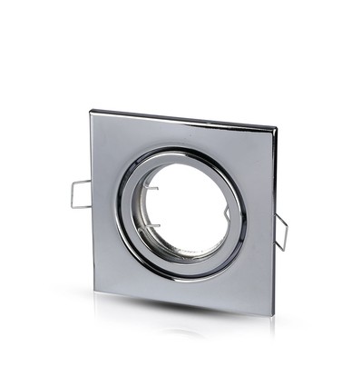 GU10/MR16 Firkantet downlight - Uten lyskilde, IP20, Hull: 7,4x7,4 cm, Mål: 9,9x9,9 cm