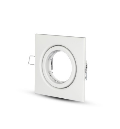 GU10/MR16 Firkantet downlight - Uten lyskilde, IP20, Hull: 7,4x7,4 cm, Mål: 9,9x9,9 cm