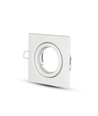 GU10/MR16 Firkantet downlight - Uten lyskilde, IP20, Hull: 7,4x7,4 cm, Mål: 9,9x9,9 cm