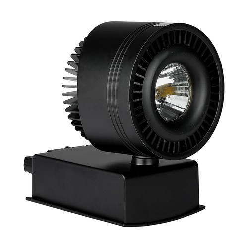 33W LED COB skinnespot, RA95 - Sort, 1800lm, kald hvit