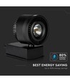 33W LED COB skinnespot, RA95 - Sort, 1800lm, kald hvit