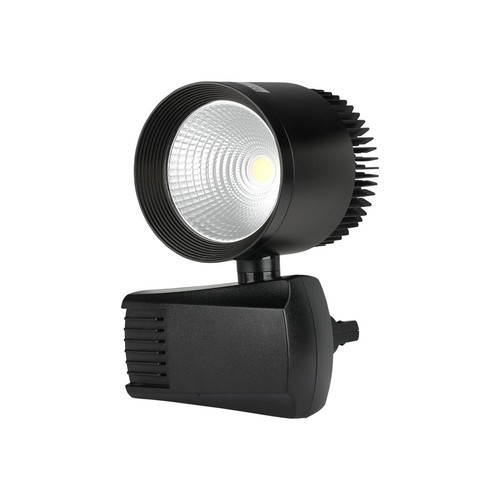40W COB 1-fase skinnespot - 22 grader, sort, 2600lm, IP20