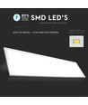 120x30 LED panel, 45W - 80lm/W, hvit kant, IP20 innendørs