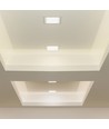 6W 12x12cm LED innfellingspanel - Hull: 11x11 cm, Mål: 12x12 cm