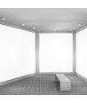 12W kvadratisk LED taklampe - 900lm, 140x140mm, flicker free, hvit kant