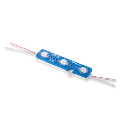 0,72W Grønn LED modul - 12V, IP67 vanntett, 3 SMD chips