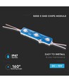 0,72W Grønn LED modul - 12V, IP67 vanntett, 3 SMD chips