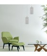 E27 pendel i matt hvit metall - Ø13cm, 1 meter ledning, IP20 innendørs, 5 års garanti