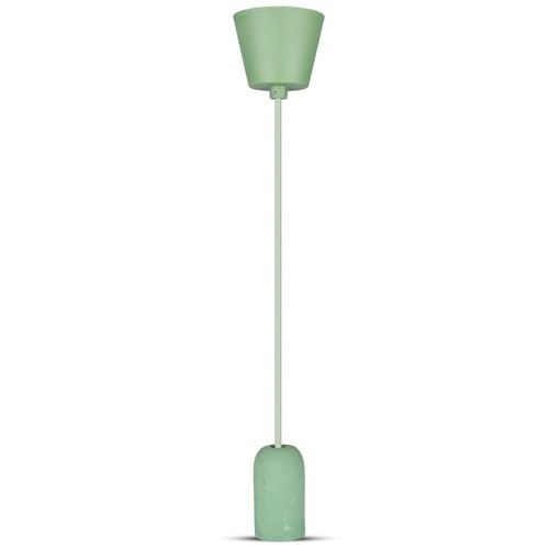 Grønn betong pendellampe, E27 - Ø50cm, høyde 95cm, uten lyskilde, 5 års garanti