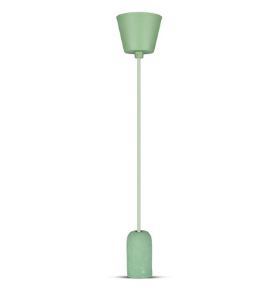 Grønn betong pendellampe, E27 - Ø50cm, høyde 95cm, uten lyskilde, 5 års garanti