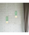 Grønn betong pendellampe, E27 - Ø50cm, høyde 95cm, uten lyskilde, 5 års garanti