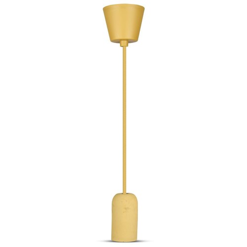 Beige betong pendellampe - E27 fatning, Ø5cm, max 60W, uten lyskilde