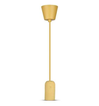 Beige betong pendellampe - E27 fatning, Ø5cm, max 60W, uten lyskilde