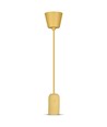 Beige betong pendellampe - E27 fatning, Ø5cm, max 60W, uten lyskilde
