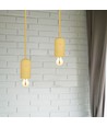 Beige betong pendellampe - E27 fatning, Ø5cm, max 60W, uten lyskilde