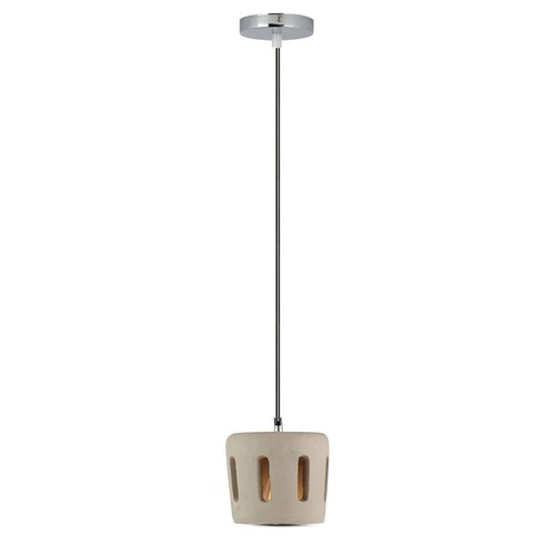 Ø18cm pendellampe i betong - E27 fatning, max 60W, 1m ledning, IP20 innendørs