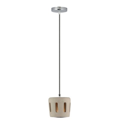 Ø18cm pendellampe i betong - E27 fatning, max 60W, 1m ledning, IP20 innendørs