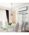 Ø18cm pendellampe i betong - E27 fatning, max 60W, 1m ledning, IP20 innendørs