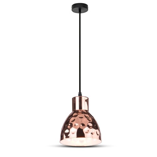 E27 pendeloppheng, Kobber - Ø15cm, max 60W, uten lyskilde