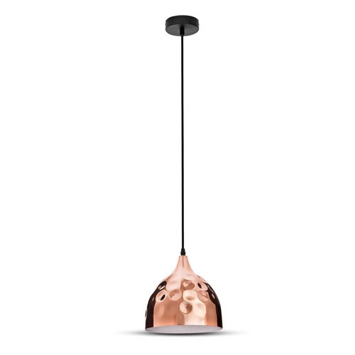 E27 pendeloppheng i kobber, Ø23cm - Max 60W, uten lyskilde