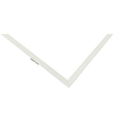Innbyggingsramme for 120x60 LED panel - Ny model, passende for trebetong og gips, hvit kant