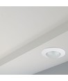PIR taksensor til innbygging - 360°, max 300W LED, hvit, IP20, justerbar tid og lysstyrke