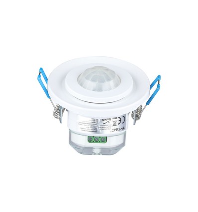 PIR taksensor med bevegelig hode, justerbar - 360 grader, maks 400W LED, hvit