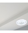 PIR taksensor med bevegelig hode, justerbar - 360 grader, maks 400W LED, hvit